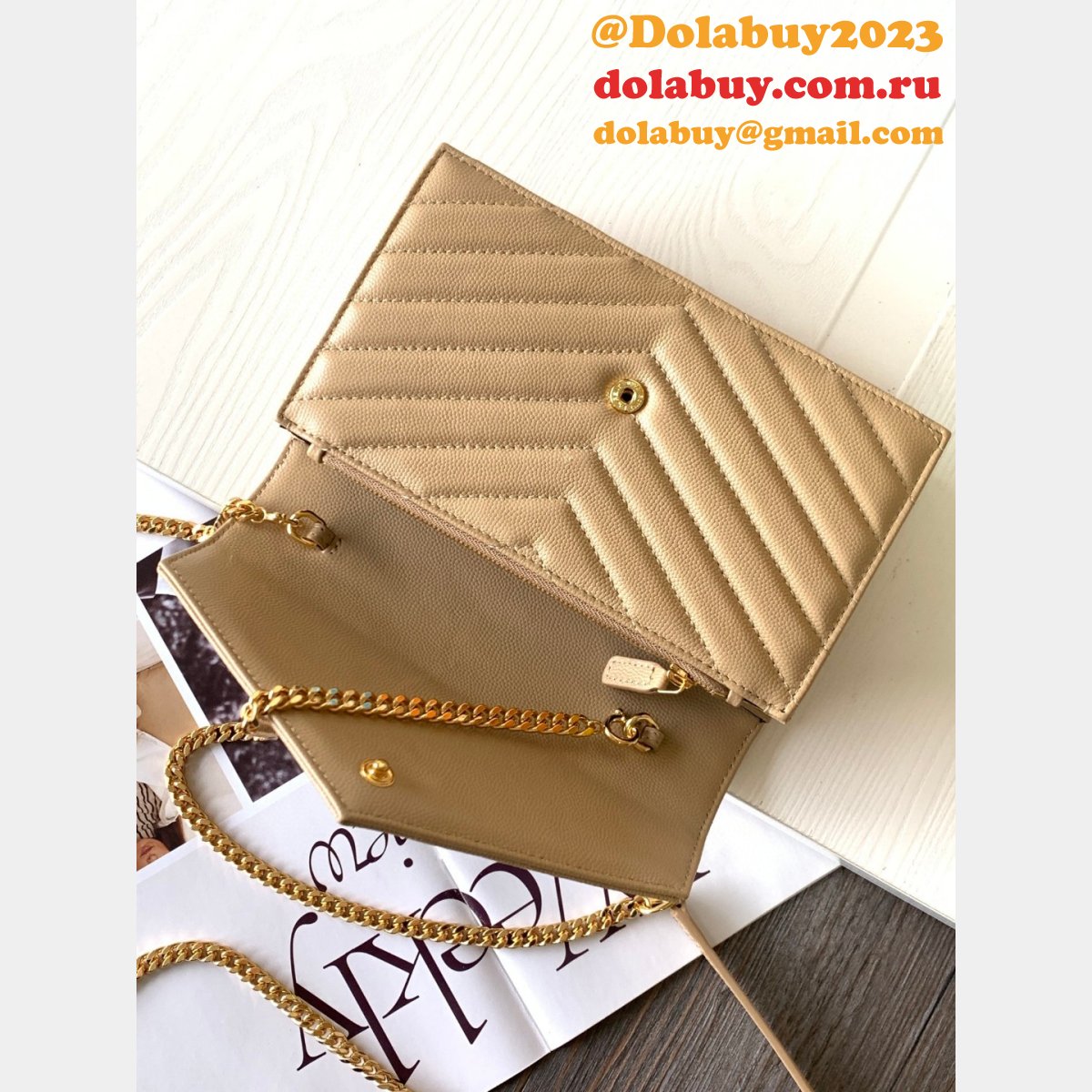 YSL Cheap Monogram Chain 19cm WOC 393953