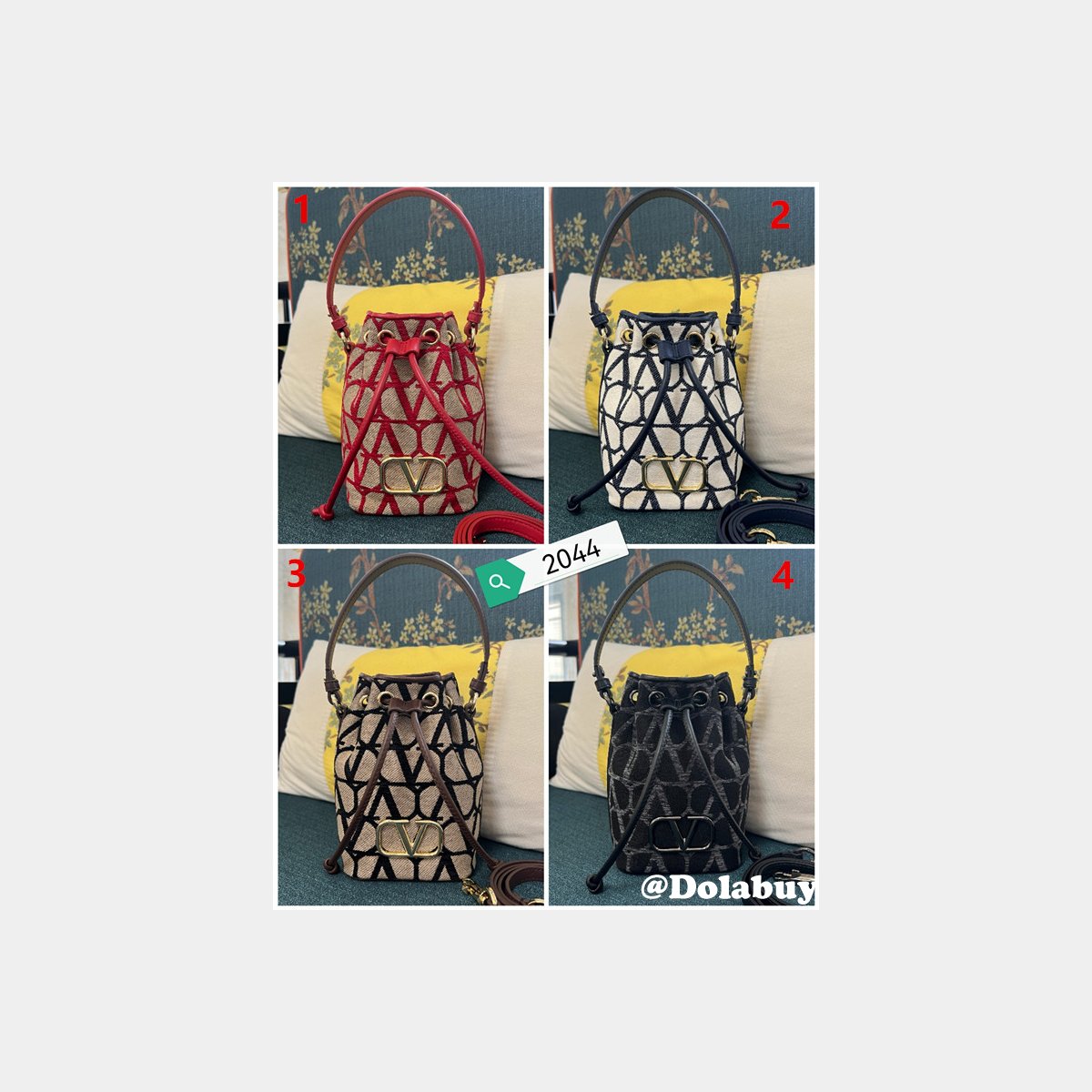 Designer VALENTINO GARAVANI V mini basket handbag