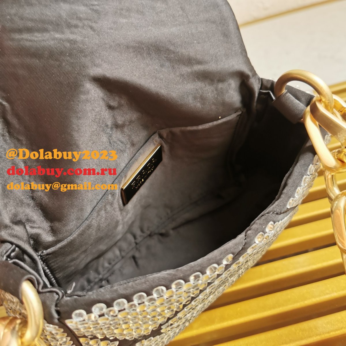 Prada Designer System Nappa Patchwork Shoulder 1BD329 Replica Bag