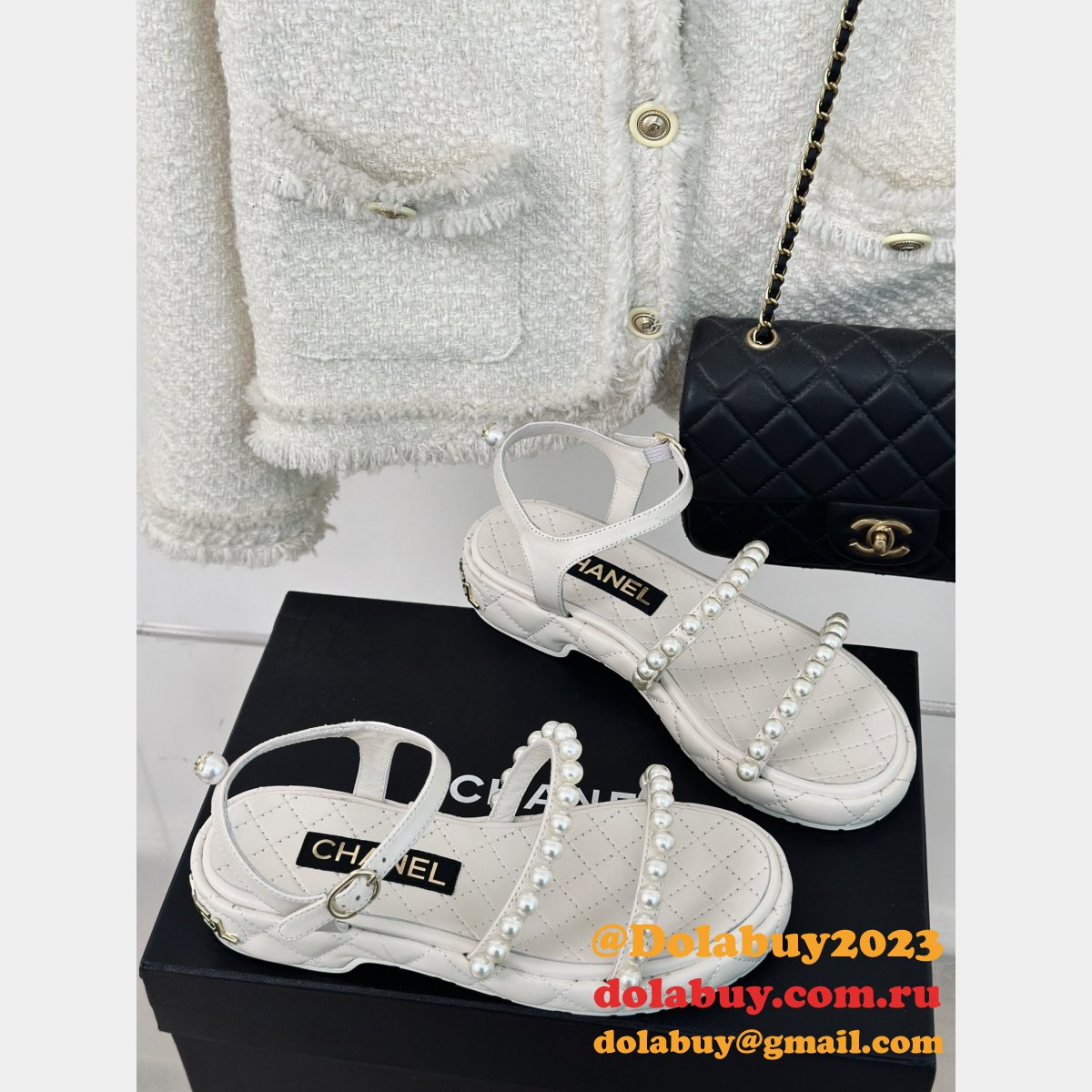 High Quality Designer CC PEARS SLIPPERS AND SANDALS