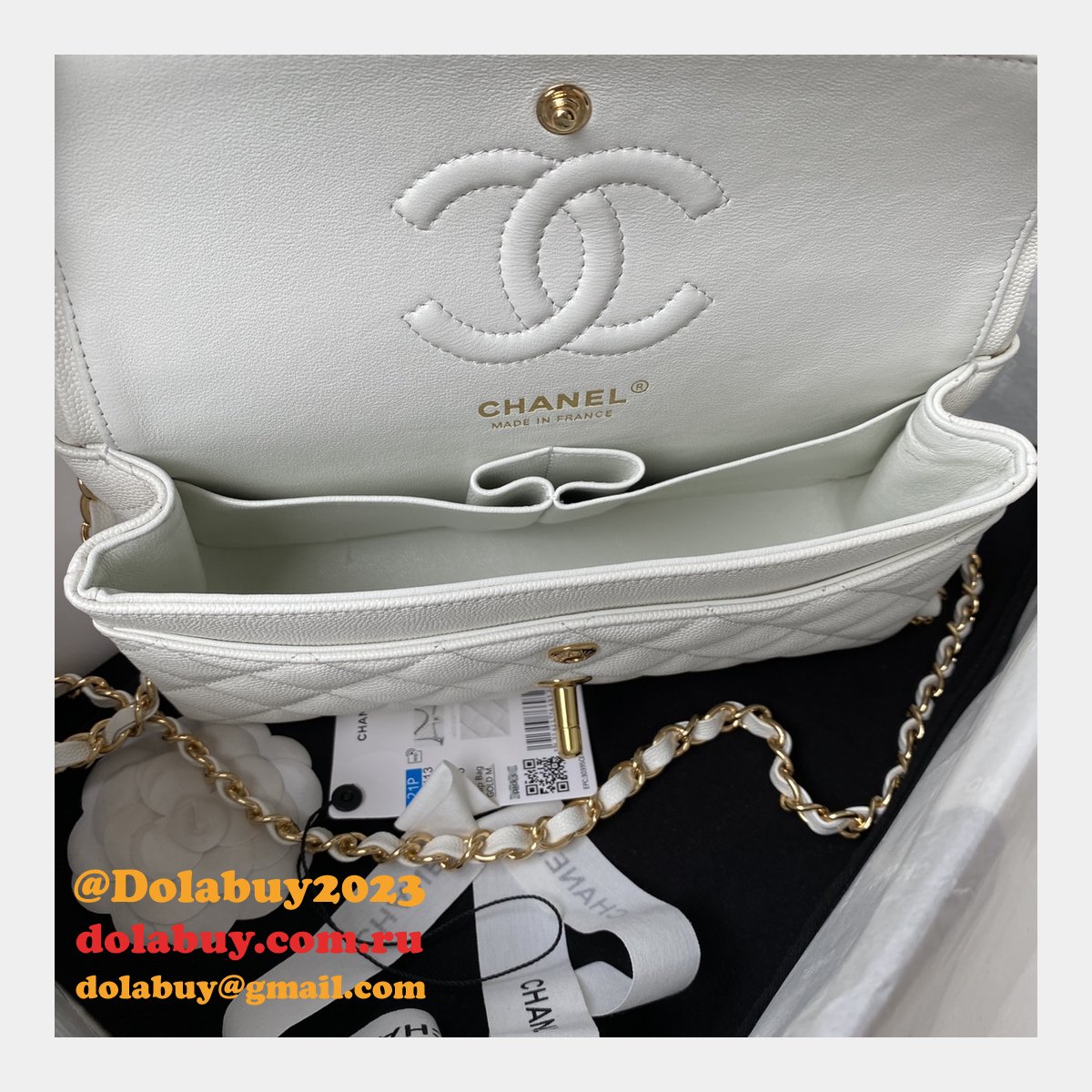 7 Star CC Small Flap Caviar Leather CF 23cm Bag