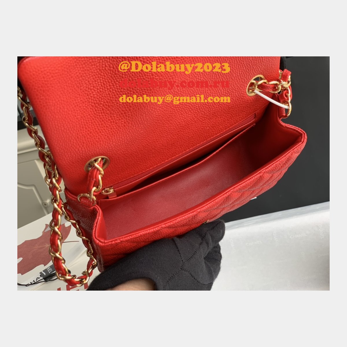 Cheap CC Caviar Leather Flap Bag 1116 20CM