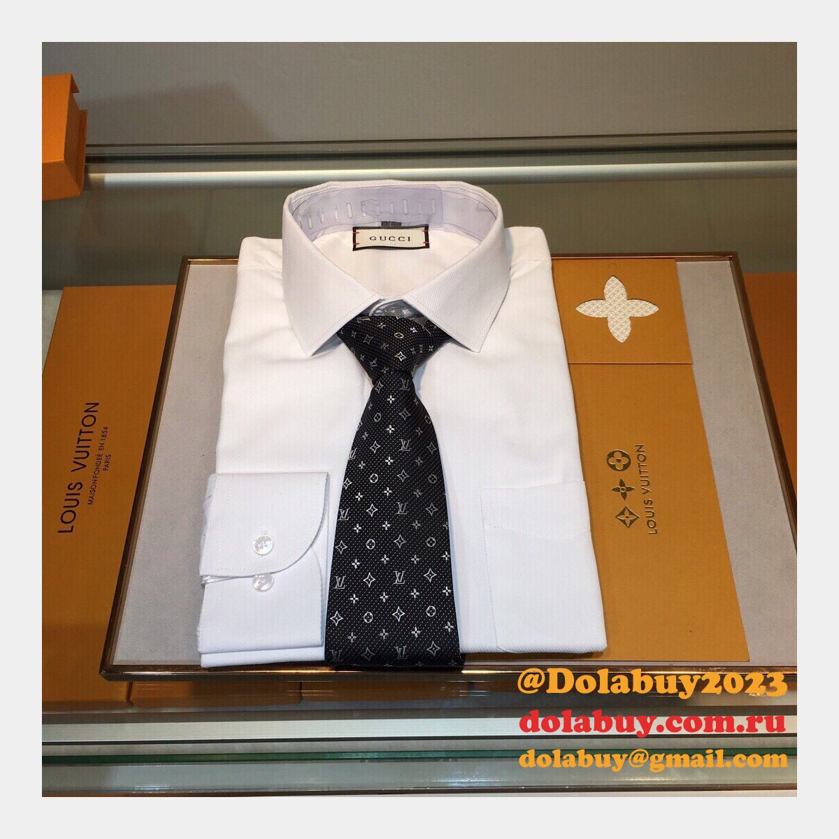 Louis Vuitton Monogram Classic Jacquard series Tie