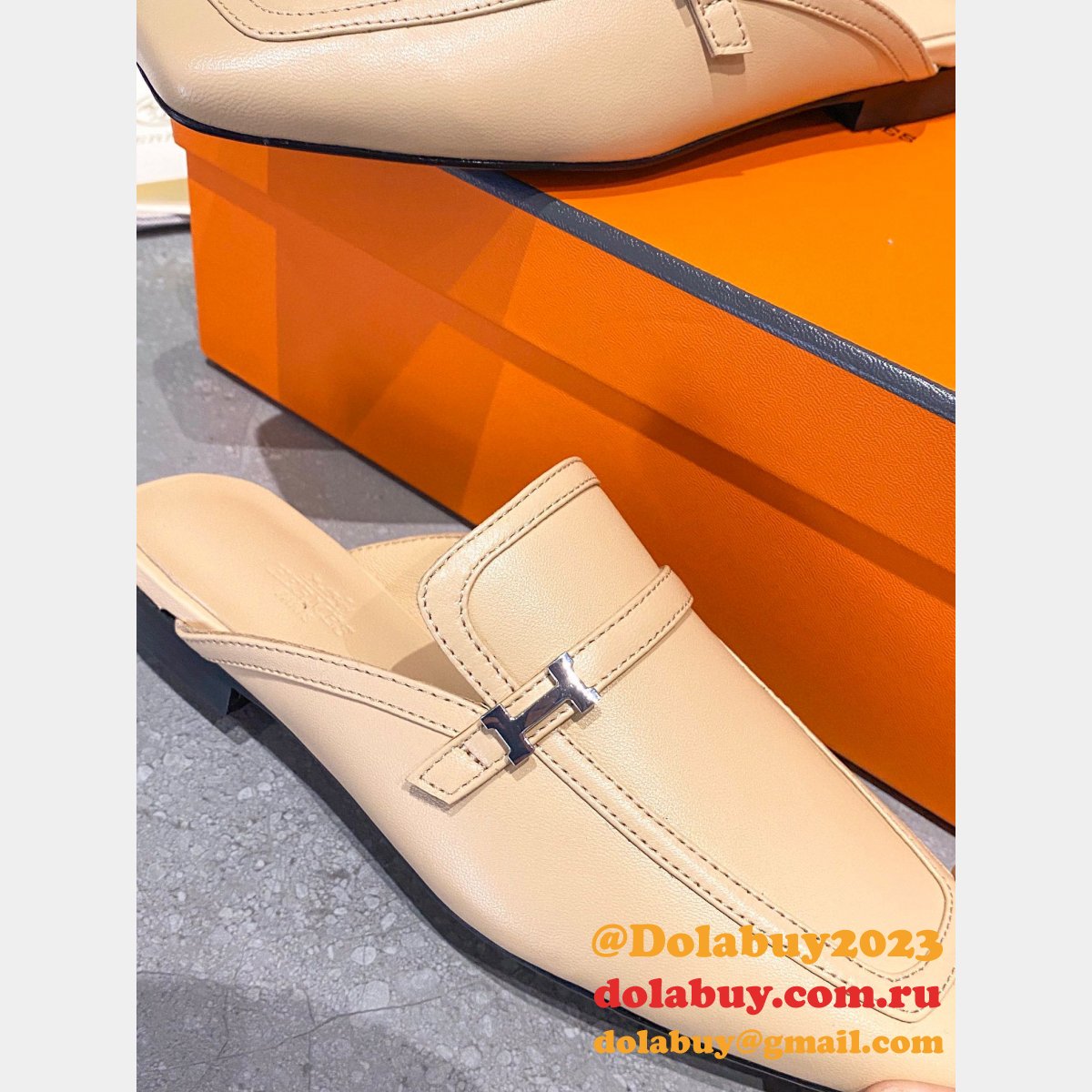 Designer Duplicate Hermes Groupie Replica Shoes For Sale