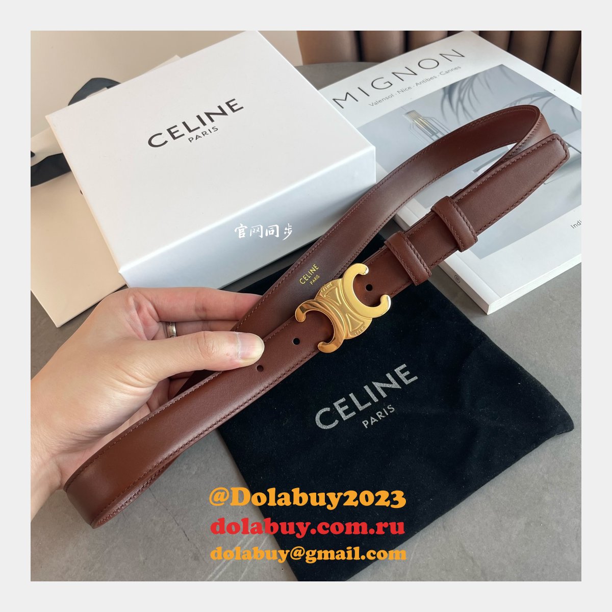 Replica Celine Inspired 18/25MM Top Quality Belt