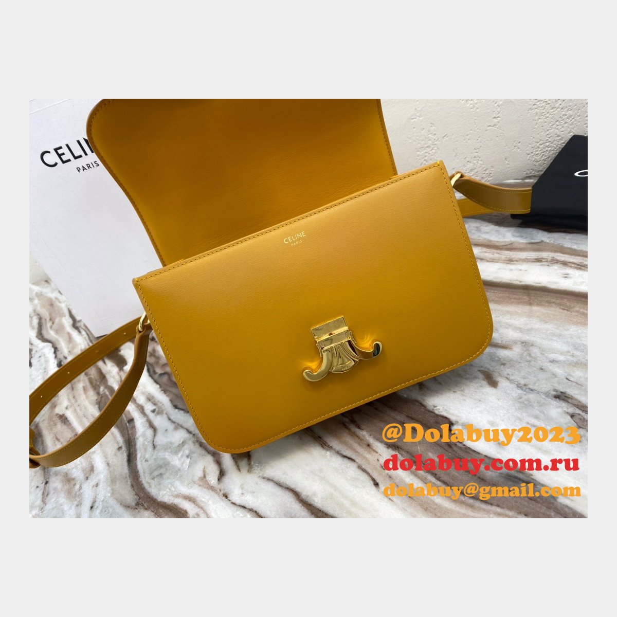 The Best Celine 1:1 Mirror Triomphe Replica Dolabuy 22cm Bag