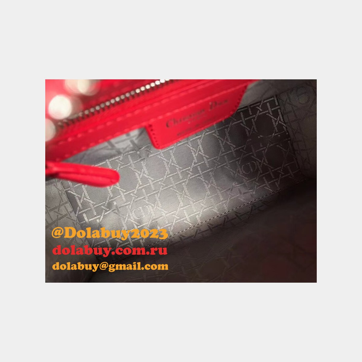 Fashion Christian Dior Lady Dior Top Quality 24CM Fake Bag