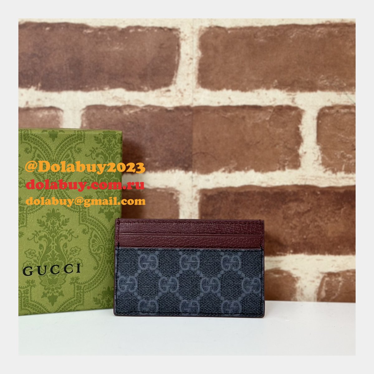 replica G*u*i 1:1 mirror 768248 card case holder mens