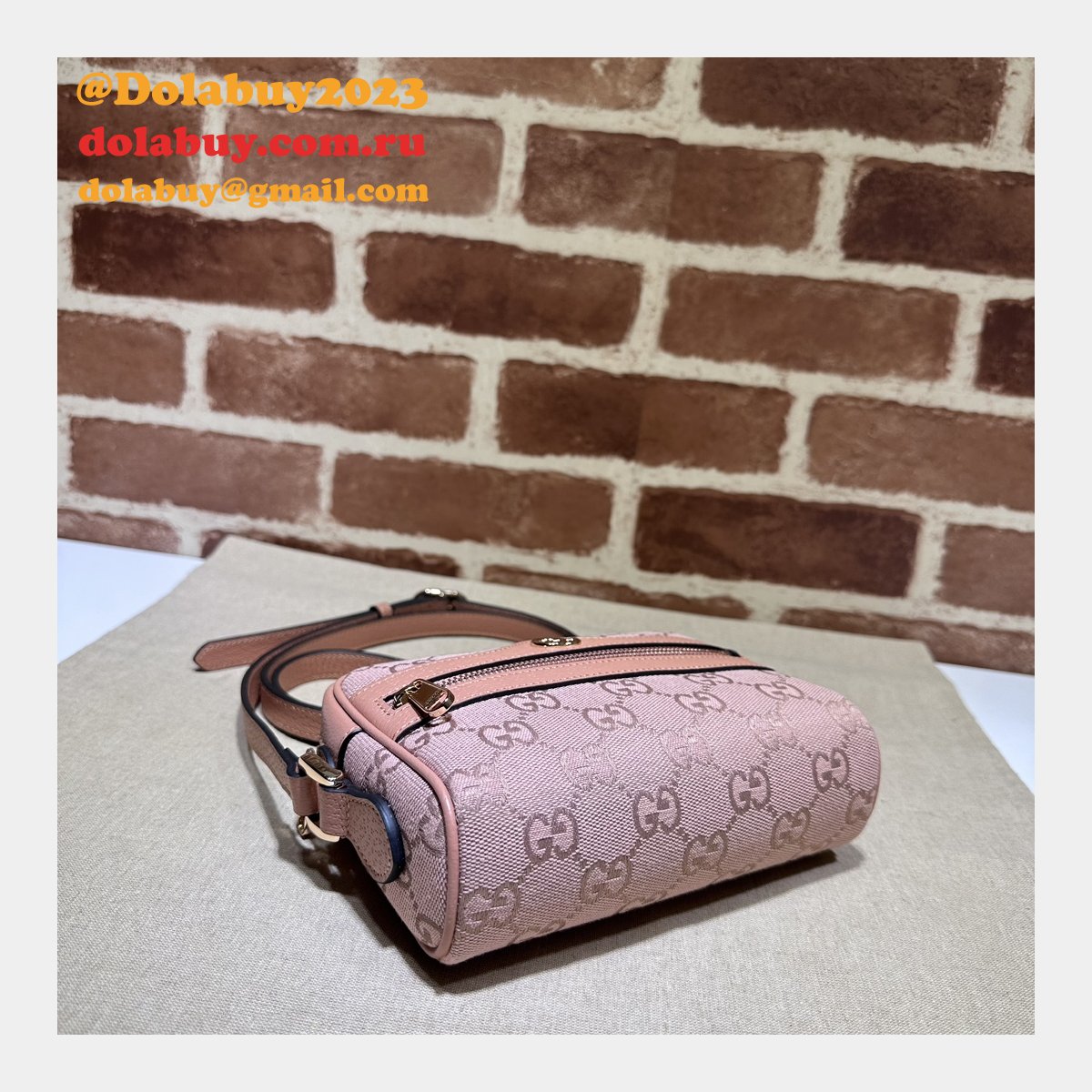 high quality G*u*i pink ophidia 574493 replica bag