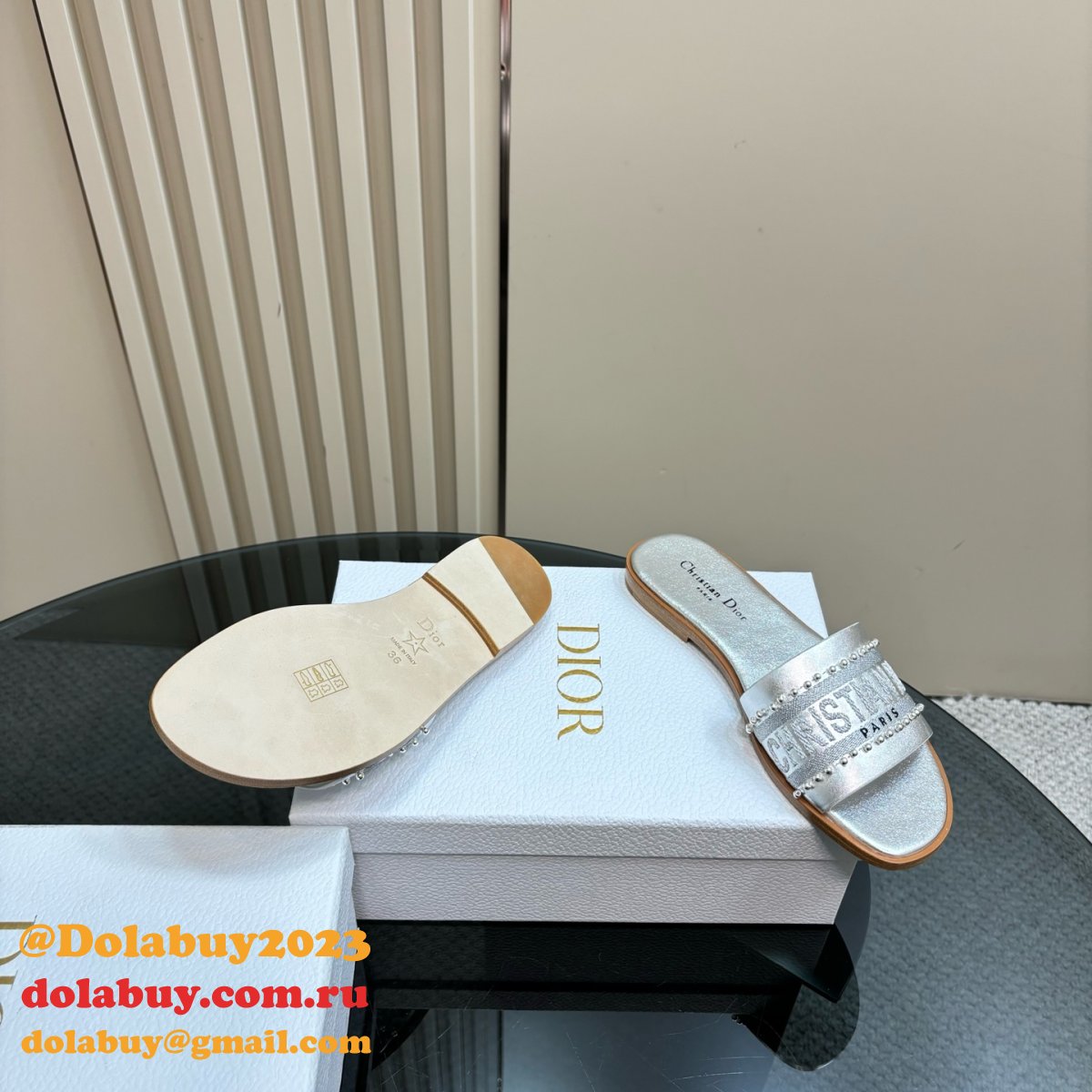 7 Star Dior Dway Slide Women Slippers