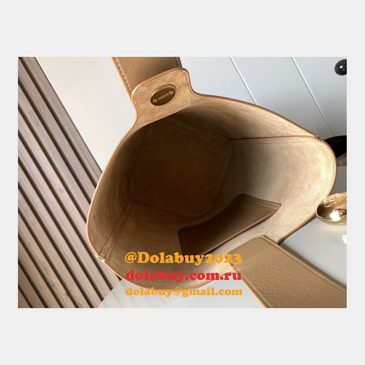 Loewe Designer Perfect Pebble Bucket 9045 Anagram Copy Bag