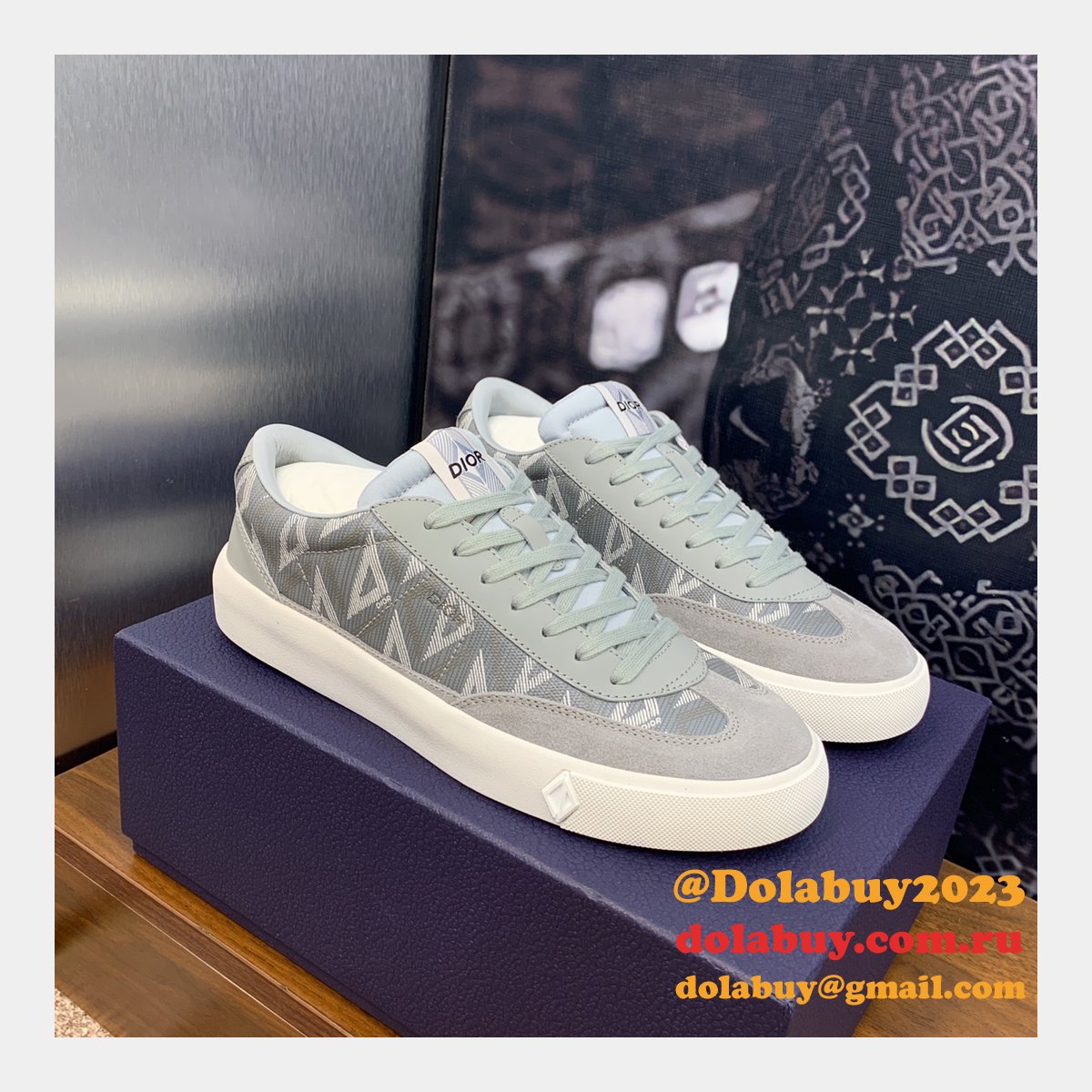 Perfect Dior Top Quality Sneakers Runway Mens Copy Shoes