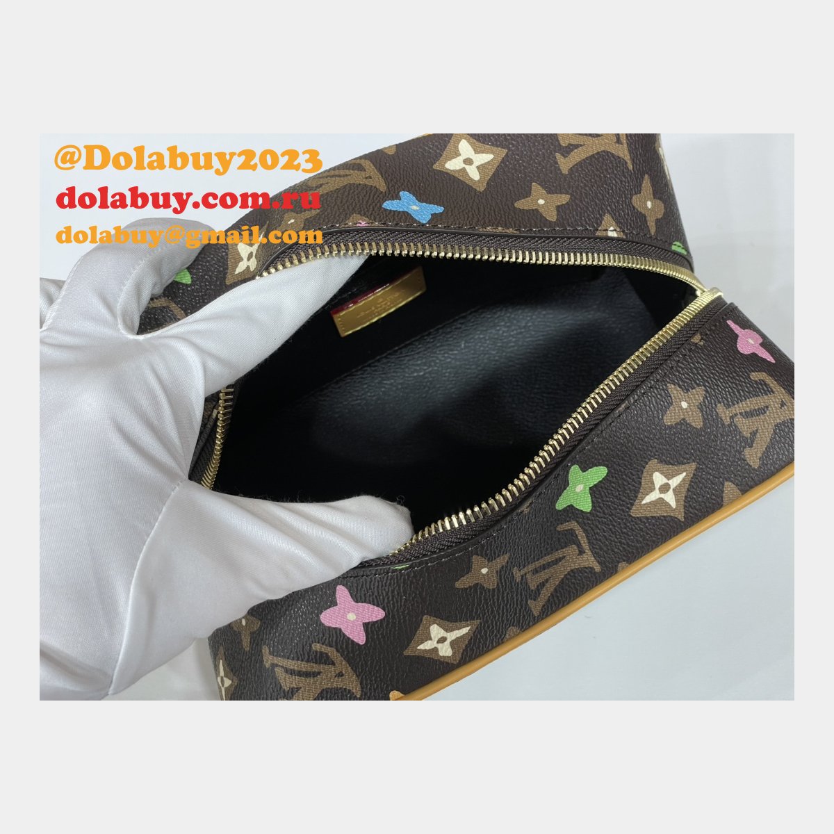 Louis Vuitton Designer Locker Dopp Kit Monogram Craggy Men M47069 Tyler Bag