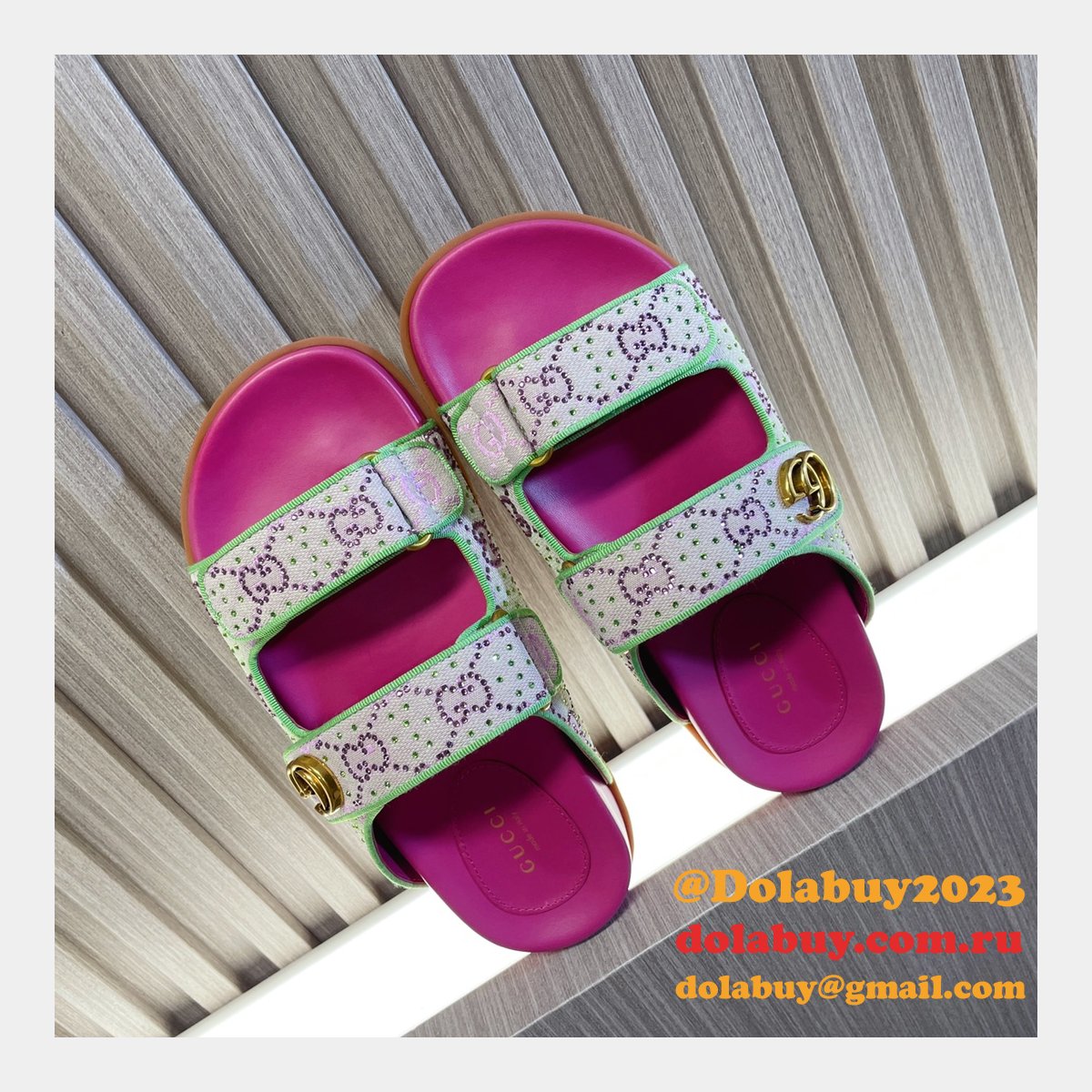 top quality G*u*i 1:1 mirror women sandal