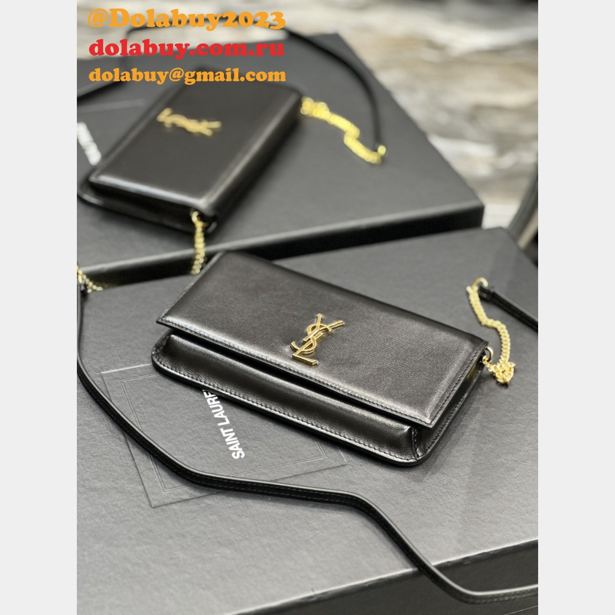 YSL Fashion Cassander Phone Holder 635095 Monogram Fake Bag