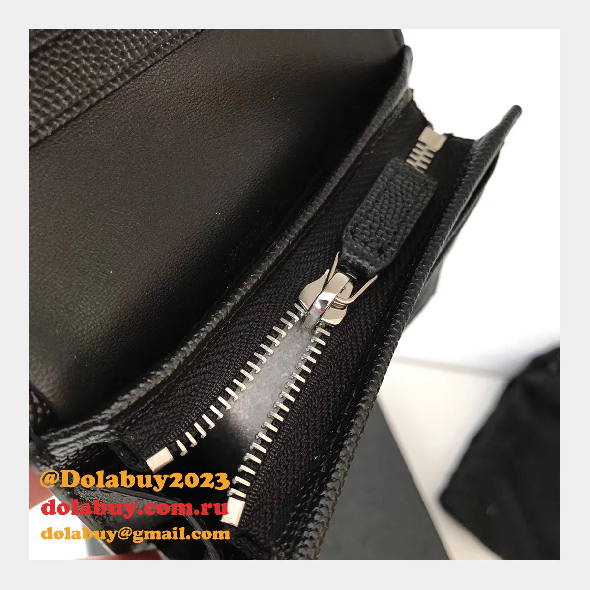 Fake YSL Saint Laurent Short MONOGRAM 459738 Black Wallet