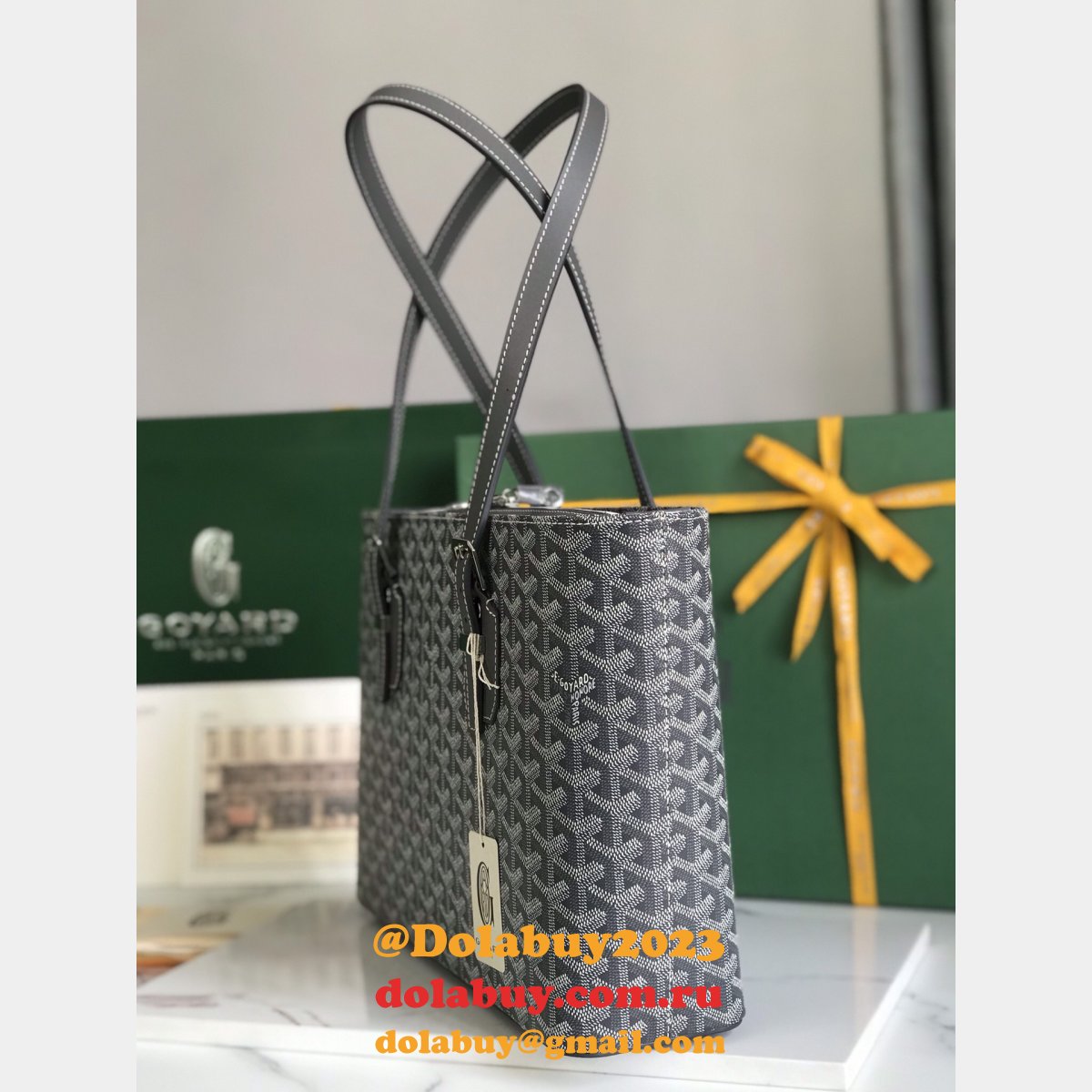 Top Quality 1:1 Mirror Goyardine Marquises Tote 020175