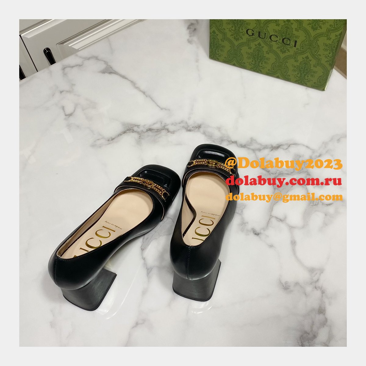 high quality G*u*i cheap replica single shoes