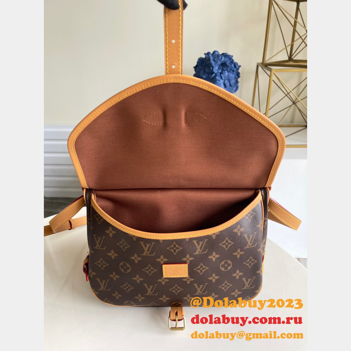 Replica Top Louis Vuitton M40710 Saumur MM Monogram Handbags Dolabuy