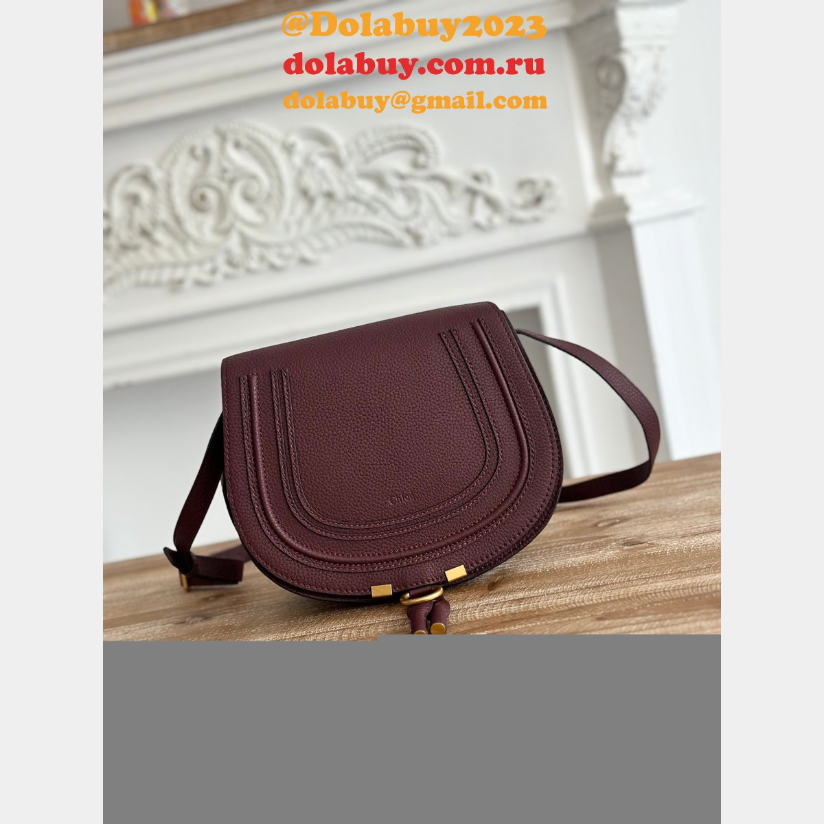 Top Quality Luxury Chloe Marcie Cowhide Handbag