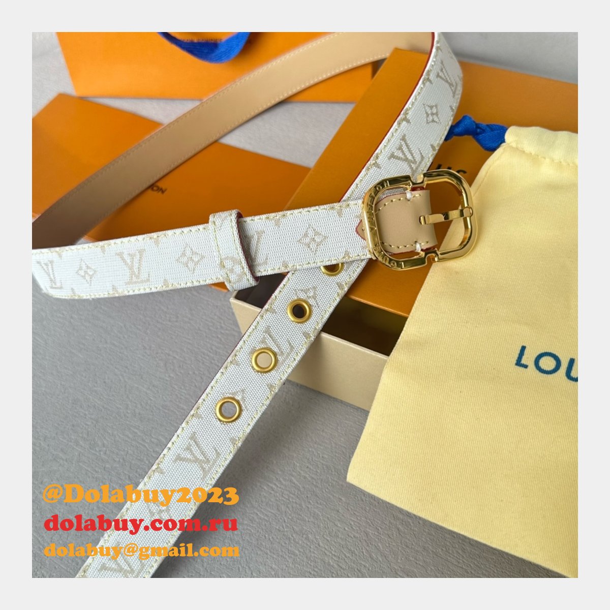 Cheap LOUIS VUITTON Monogram Women Belt 25MM