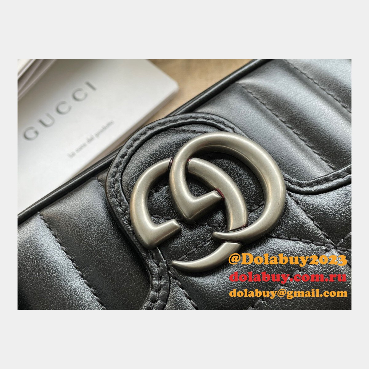 top quality G*u*i gg 476433 marmont matelassé leather super mini bag