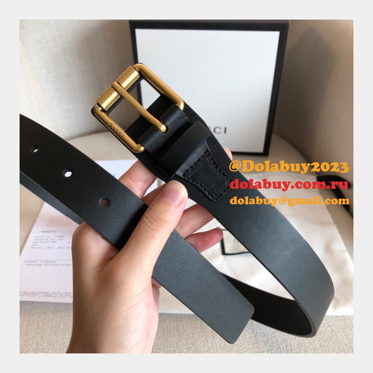 uk G*u*i 30mm replica belt black