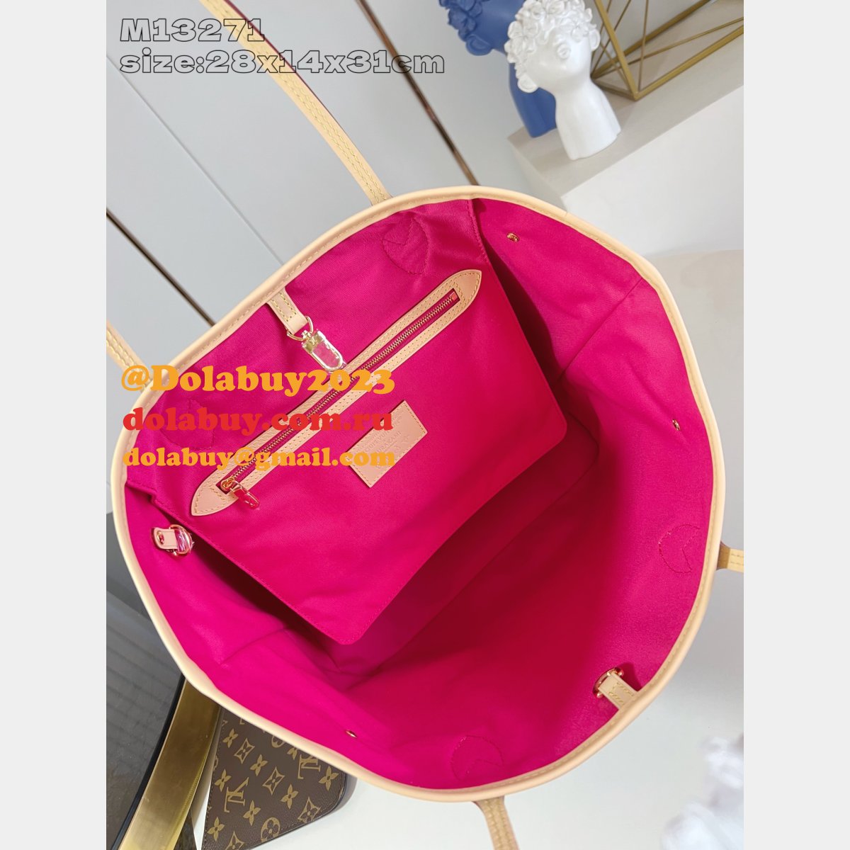 Louis Vuitton Copy LV x TM Neverfull MM Monogram M13271 Bag