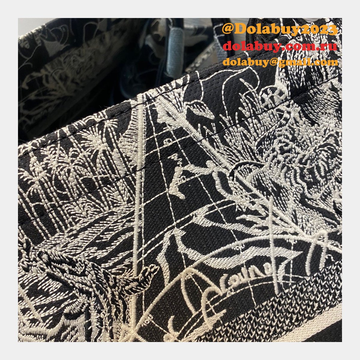 Fake Dior CD Book Tote 41.5CM Bag