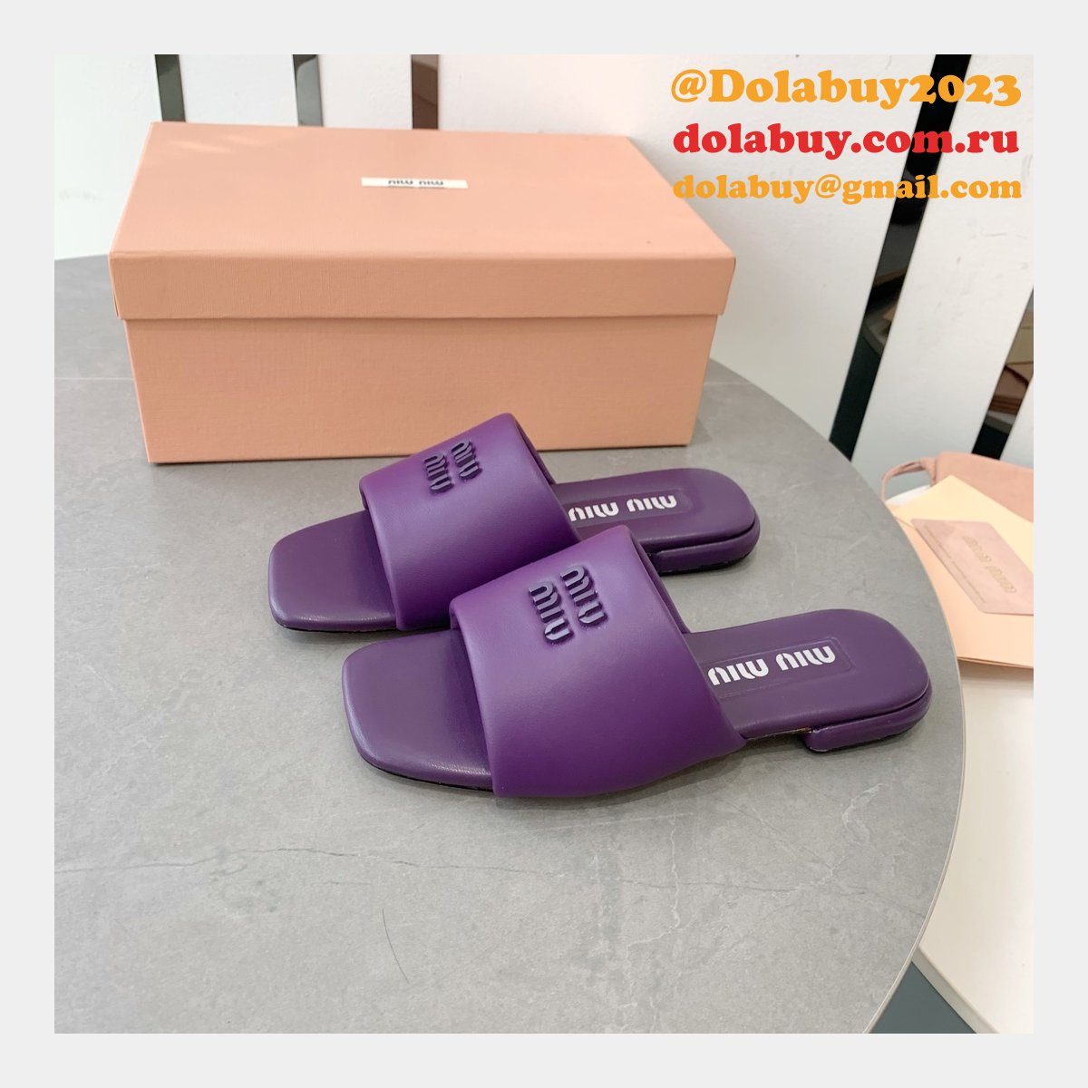 Perfect MiuMiu Bread Slippers Summer Replica Sandals