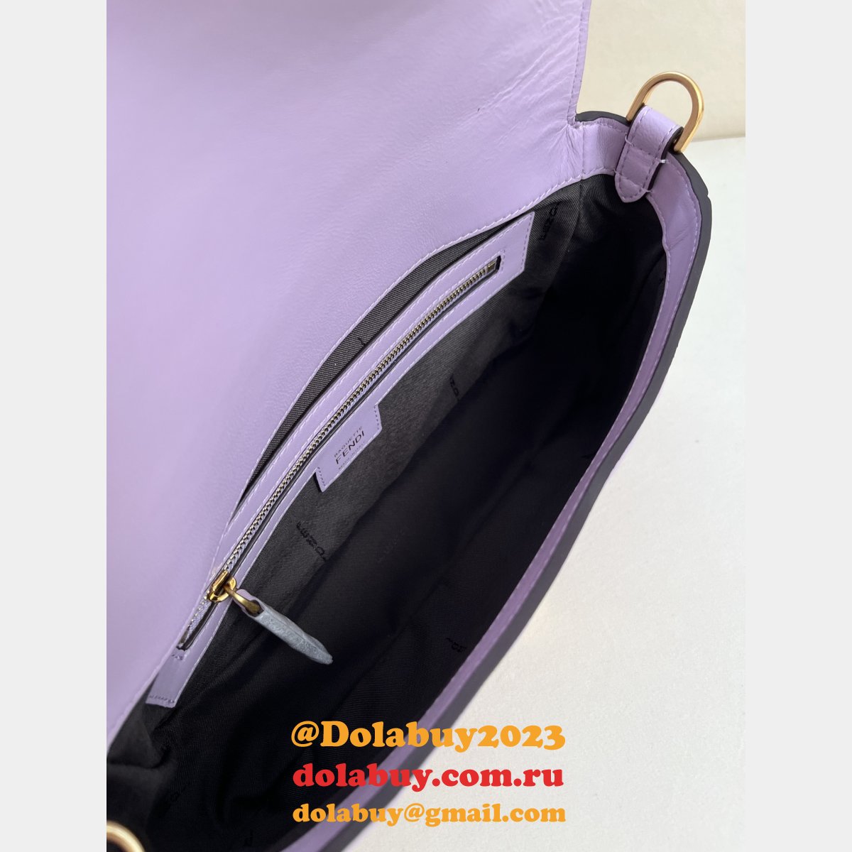 top quality F**di iconic baguette medium nappa handbag