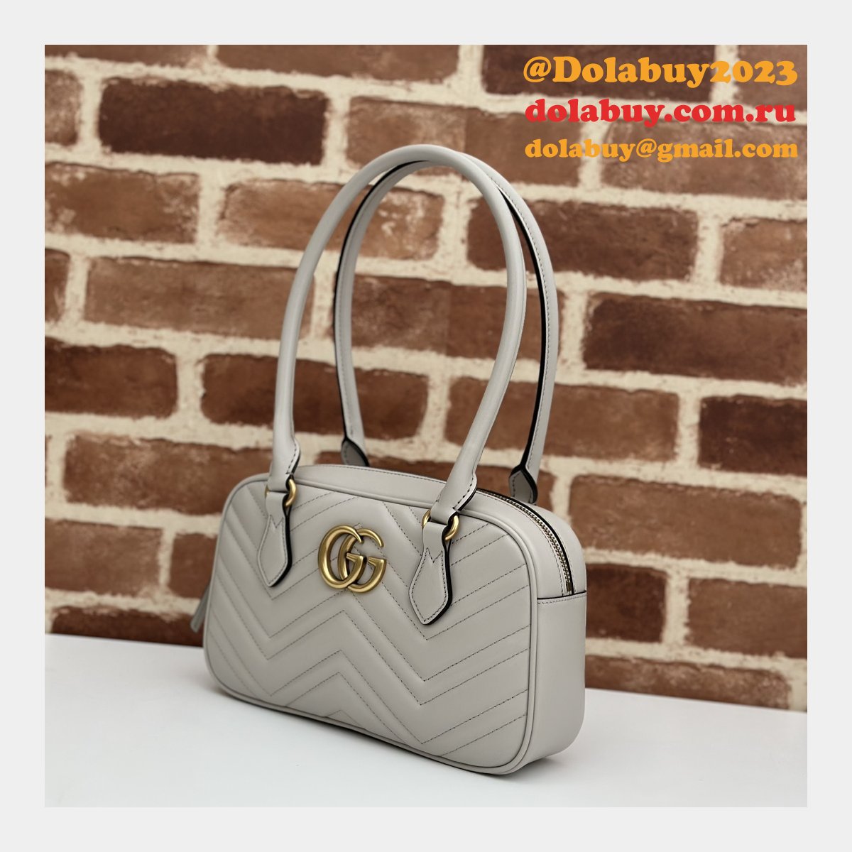 inspired gg marmont G*u*i knockoff top handle 795199 bag