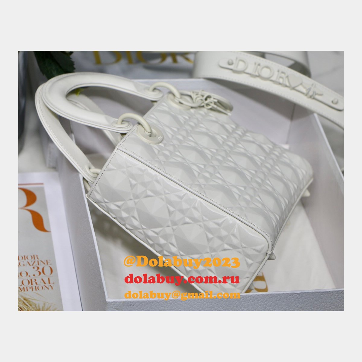 High Quality 1:1 Replica Lady Dior 20cm Shop Designer Purses