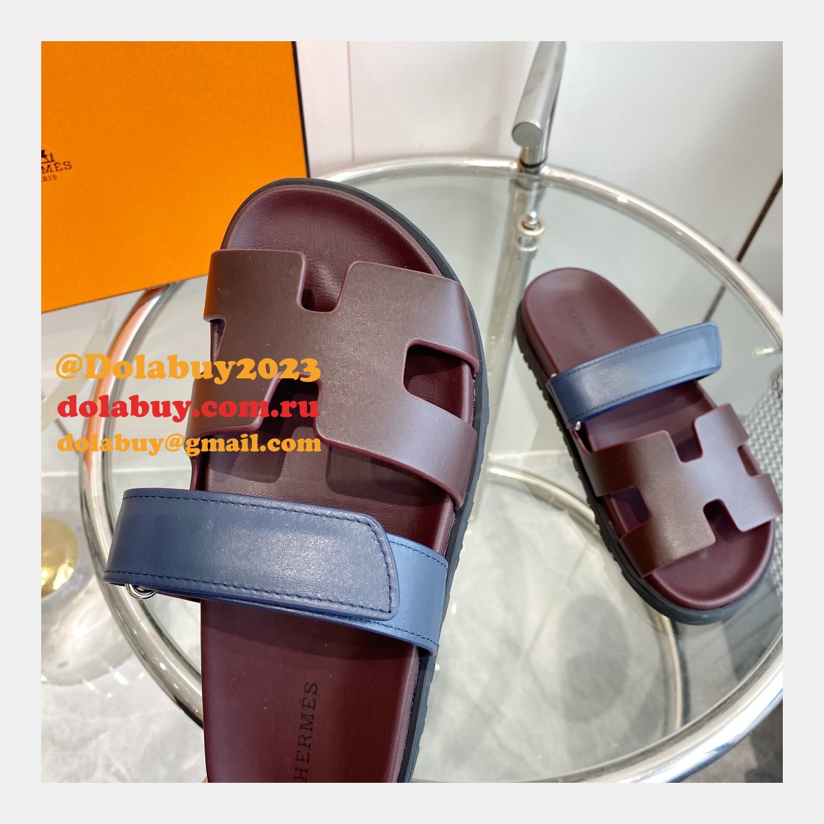 Luxury hermes men Chypre sandal Fashion