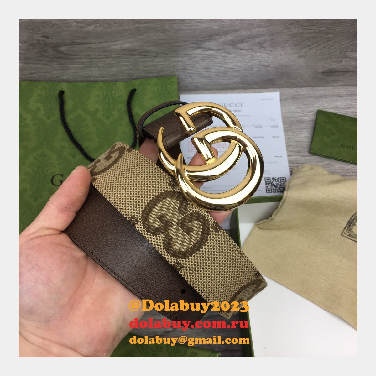 shop 1:1 image mirror G*u*i 3.8cm belts replica bags