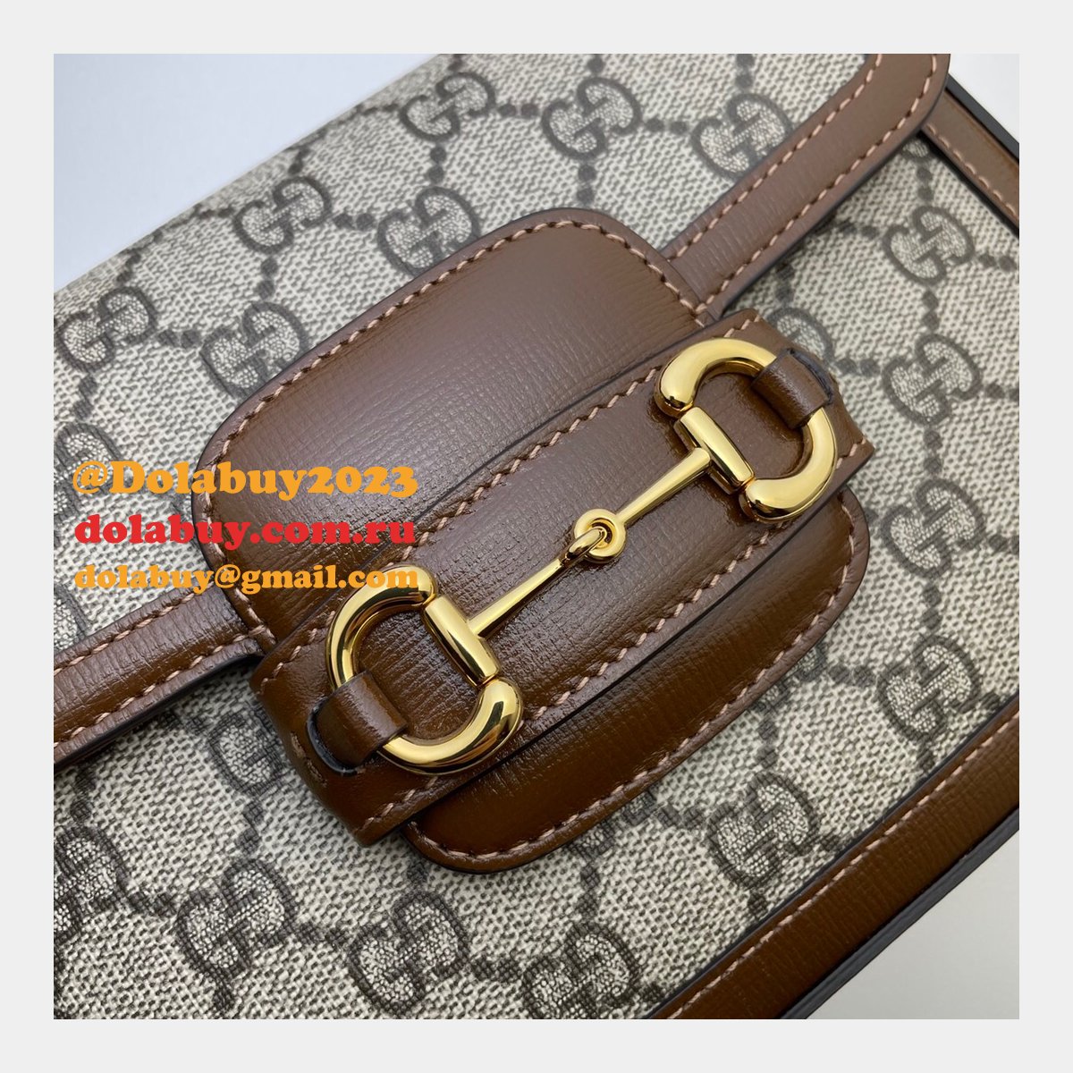 G*u*i beige replicas horsebit 1955 mini aaa bag
