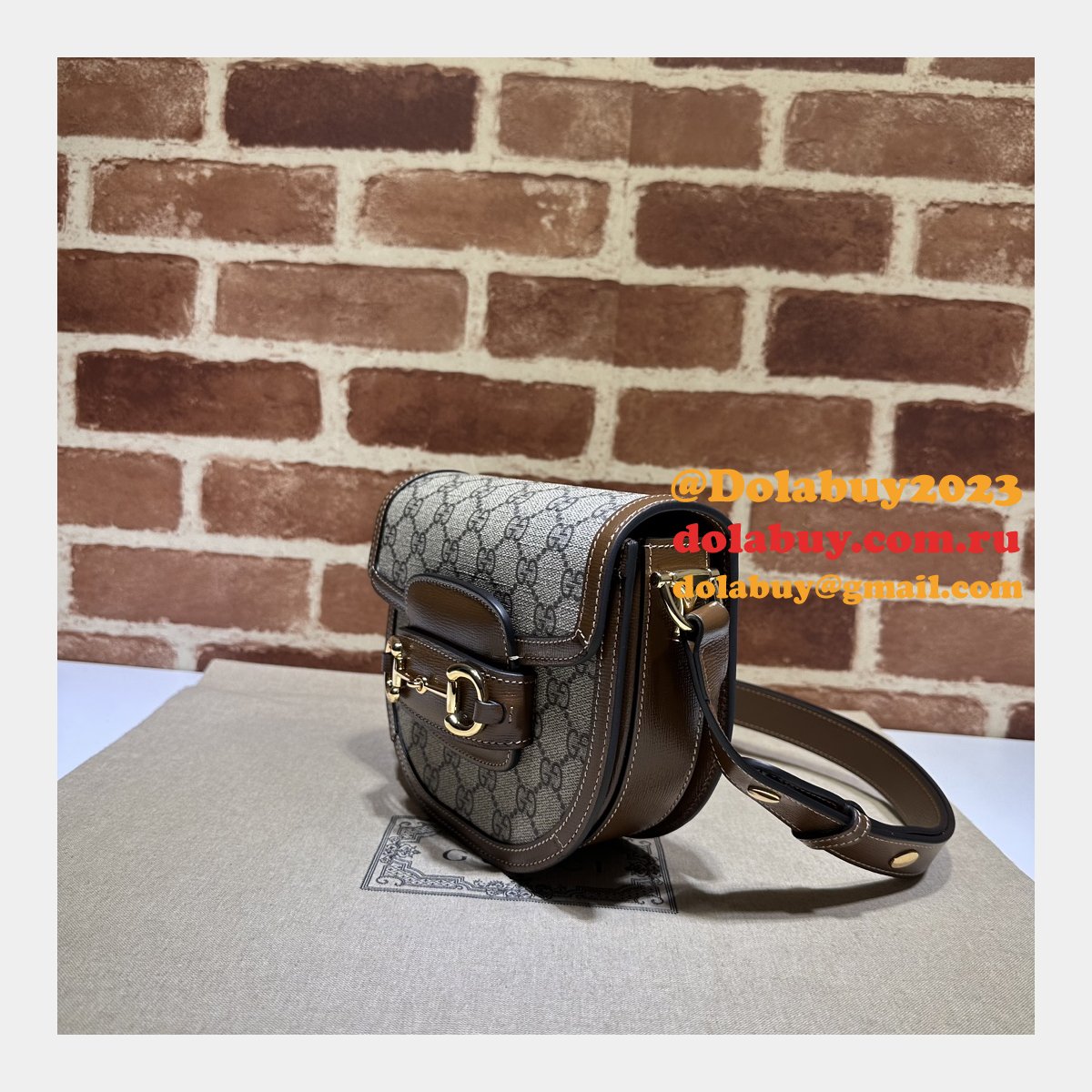 buy aaaa G*u*i 760191 horsebit rounded fake designer bags