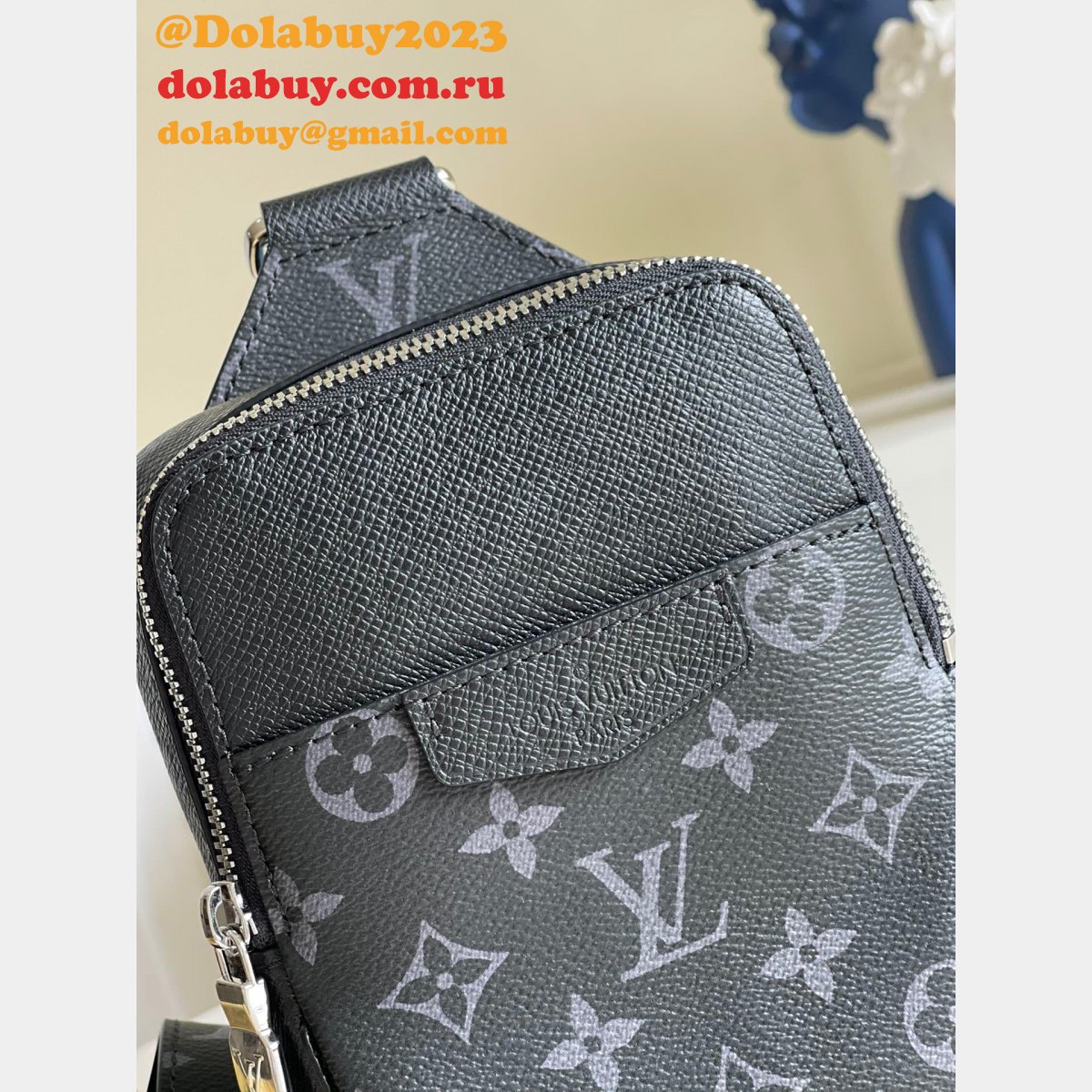 Louis Vuitton Fake Outdoor Slingbag K45 M30741 Black Bags