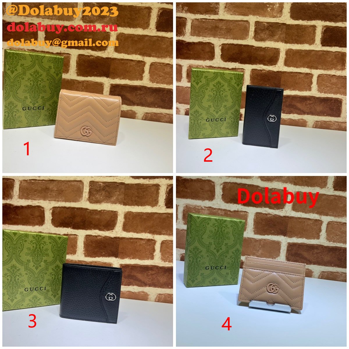 Dolabuy Replica Gucci 443127/466492/734998/735004 High Quality Wallet
