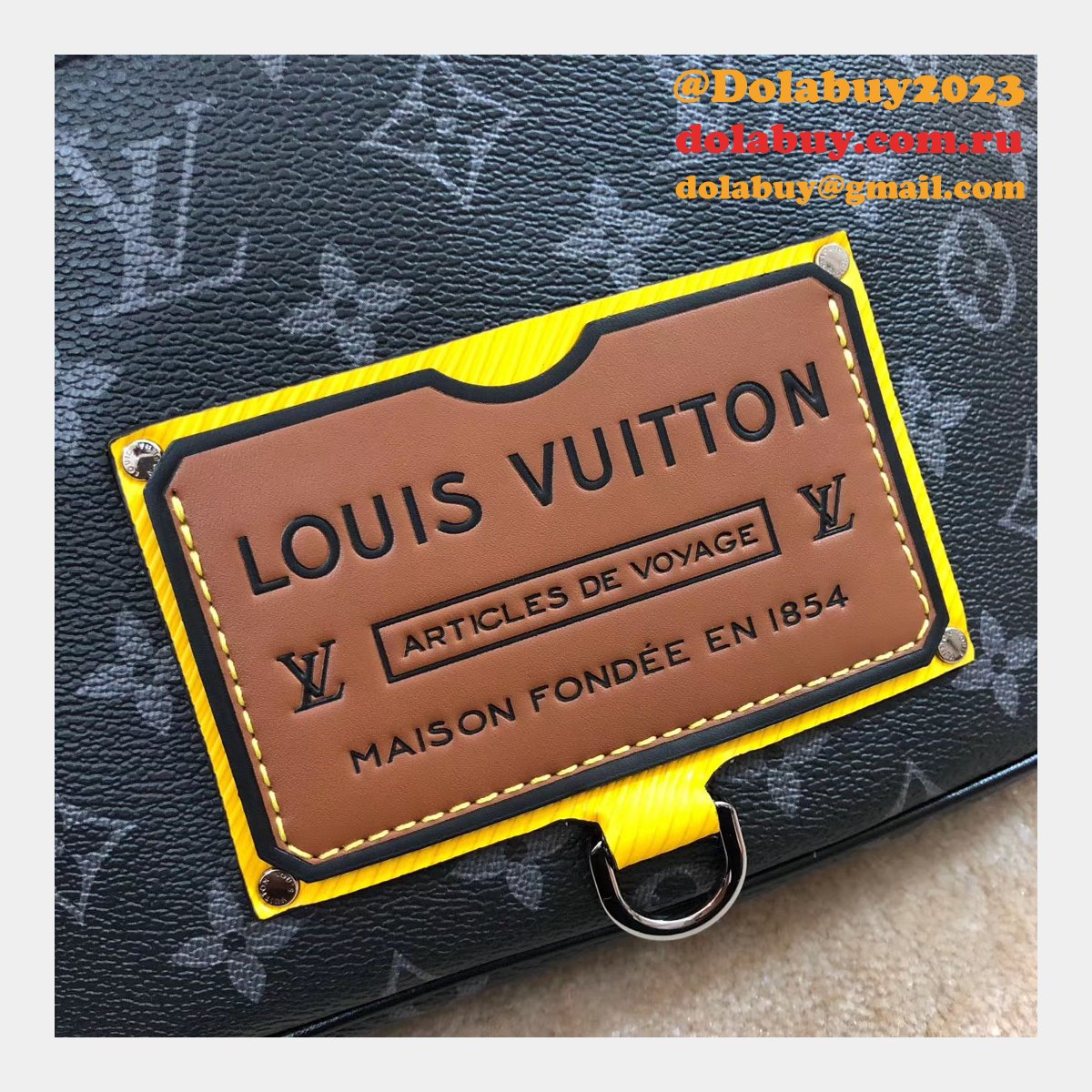 Shop Louis Vuitton M45220 Discovery Bumbag Monogram Eclipse Canvas