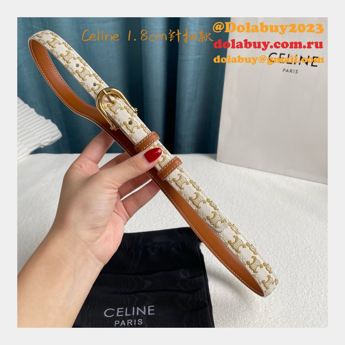 Replica Celine Inspired 18/25MM Top Quality Belt