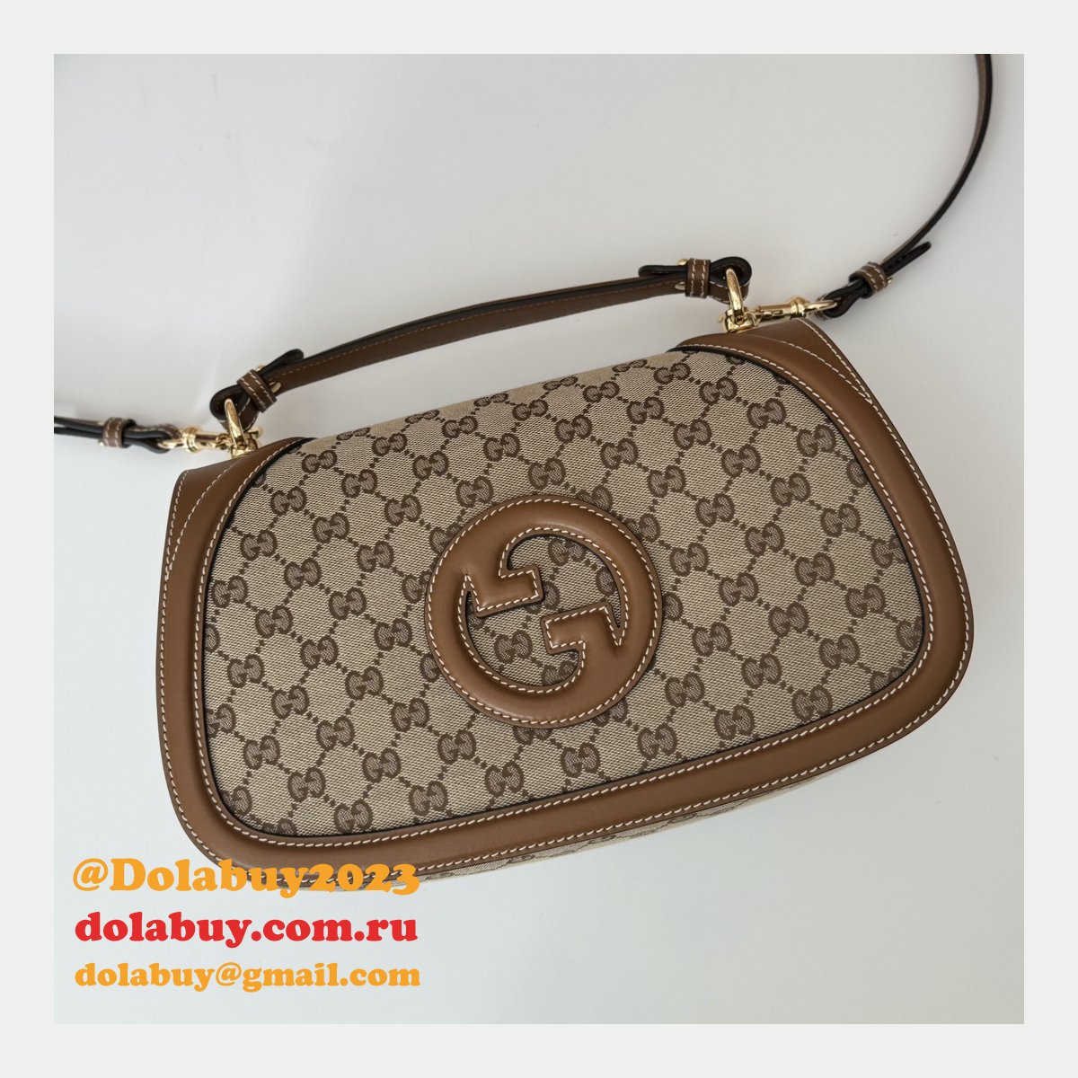 G*u*i blondie shoulder top handle 1:1 mirror 815716 bag