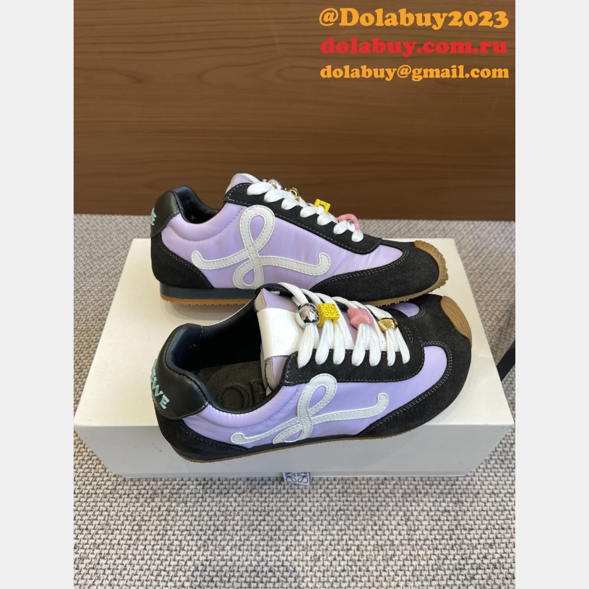 Ballet Runner 2.0 In Nylon And Calfskin