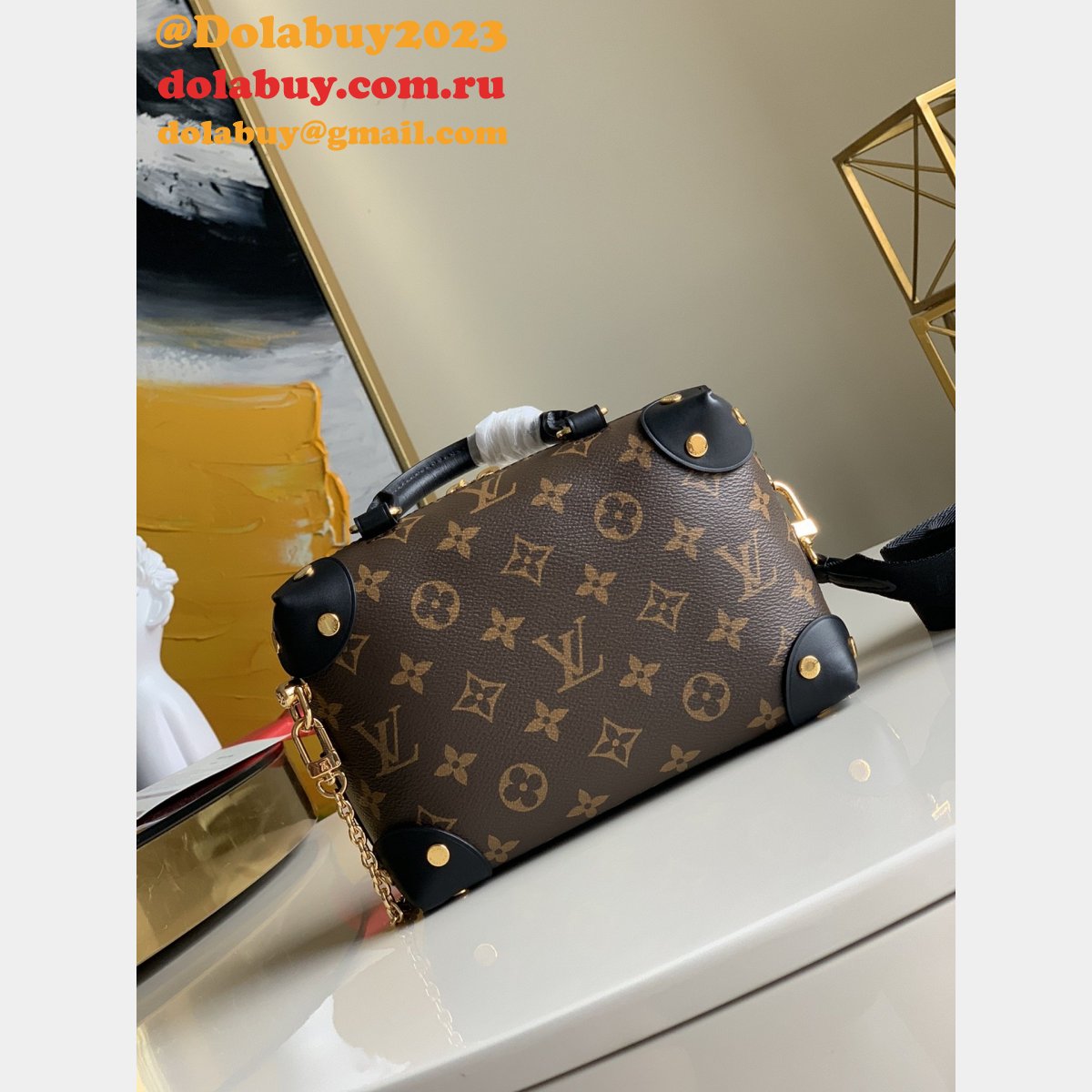 Louis Vuitton Replica M45571 Monogram Canvas Leather Petite