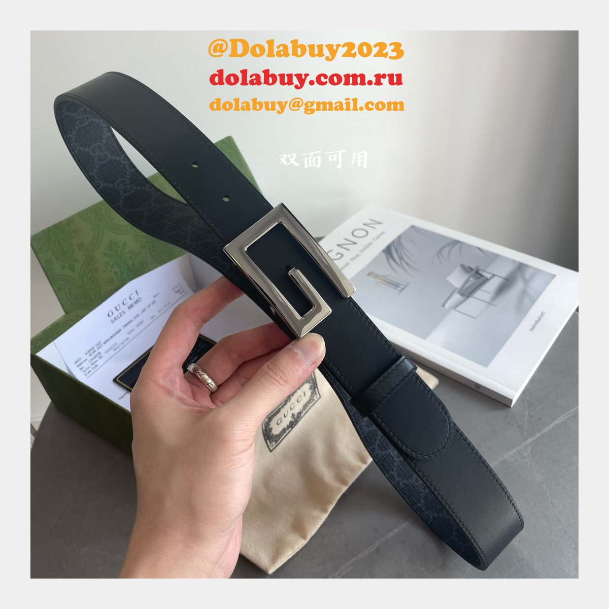 AAA+ Luxury GG 35mm Knockoff belt