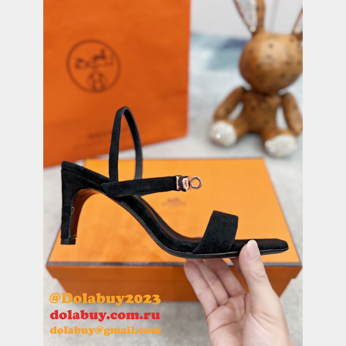 Heel 7.5 cm Designer Hermes Sandals High Quality Shoes