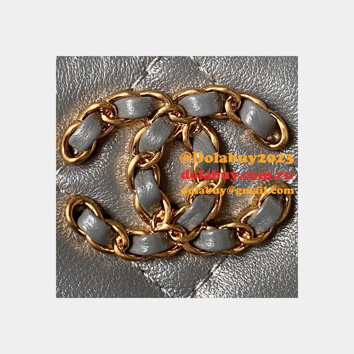 Knockoff Casual Style Vanity AP3663 2Way Chain Plain Party Bags