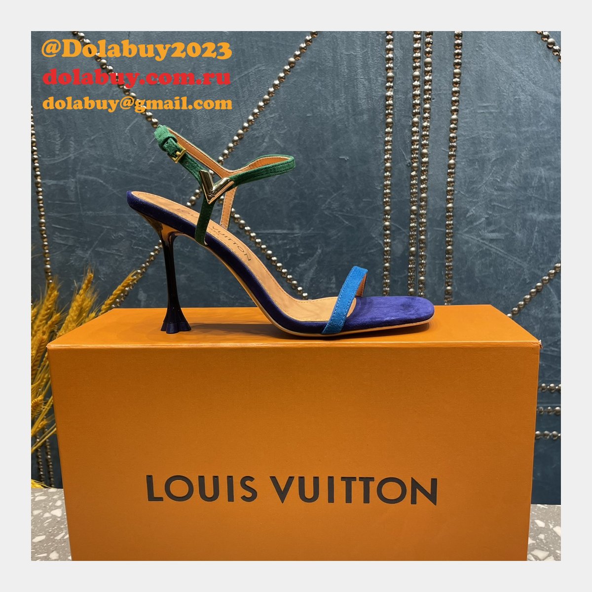 Blossom Sandal Louis Vuitton Replicas Heel:7.5cm/9.5cm Shoes