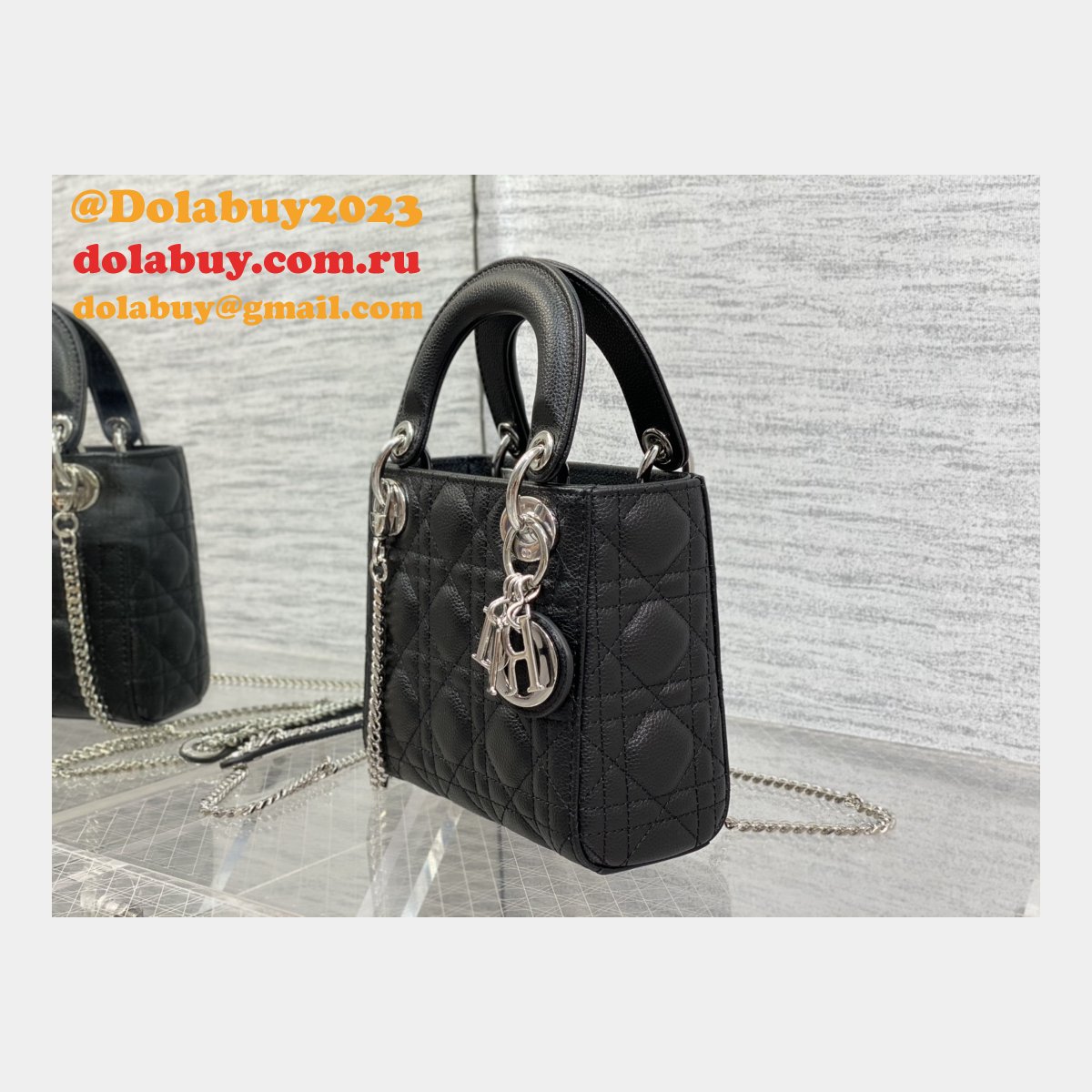 Wholesale DIOR lady 17/20/24CM calf togo leather bag