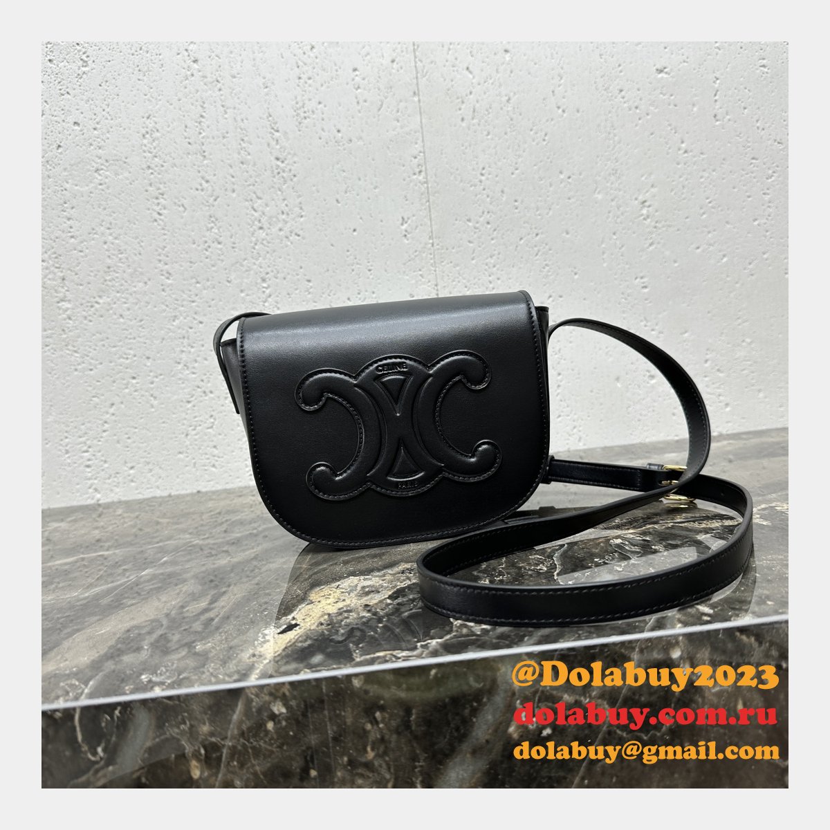 Perfect Celine Replicas 198263 Folco Cuir Triomphe Smooth Calfskin